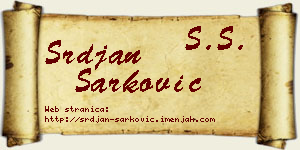 Srđan Šarković vizit kartica